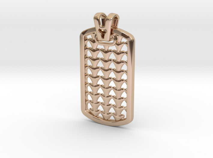 HOUNDS TOOTH DOG TAG 2 3d printed