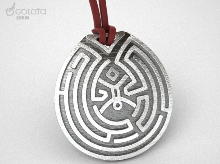 WestWorld maze Pendant 3d printed Westworld_maze_pendant still