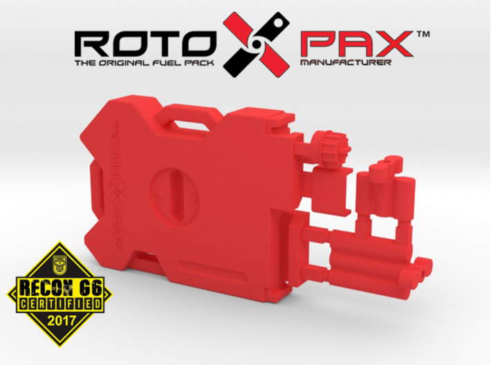 AJ10012 RotopaX 2 Gallon Fuel Pack - RED 3d printed