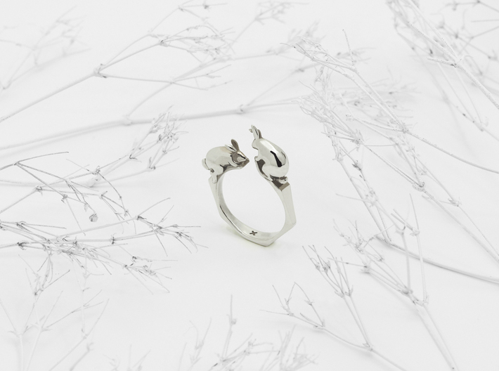 Rabbit Ring 3d printed 