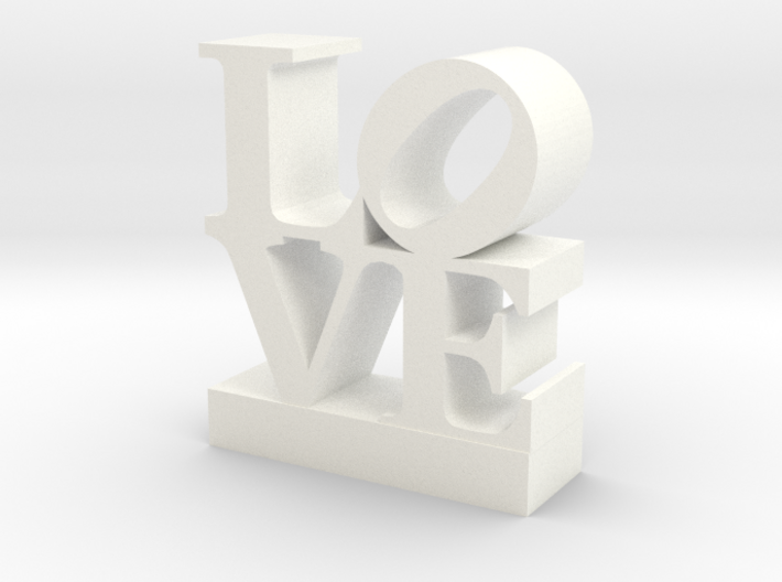 Love Sculpture - with Customizable Text 3d printed