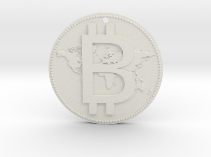 World Bitcoin Medal 3d printed