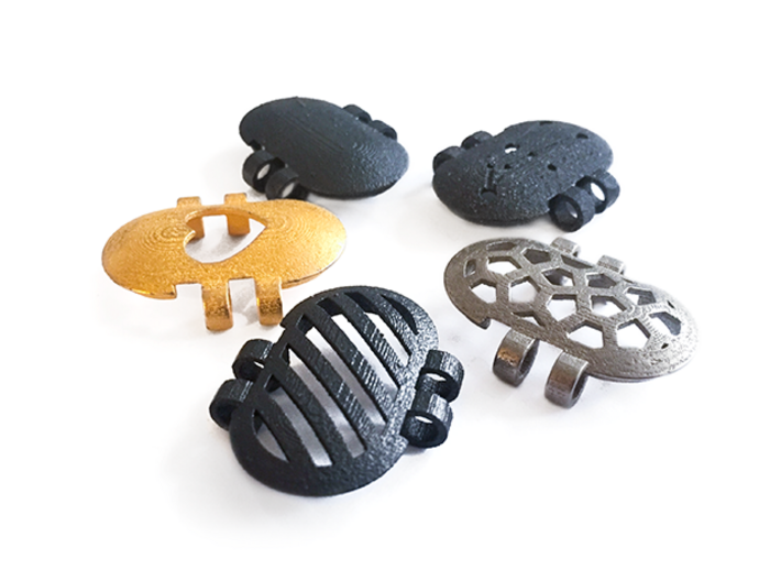 KPS Outer Piece - Heart 3d printed KPS outer pieces are available in a range of designs and materials.