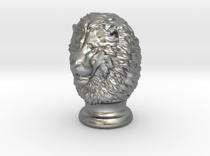 Lion Head, statuette. 10 cm 3d printed