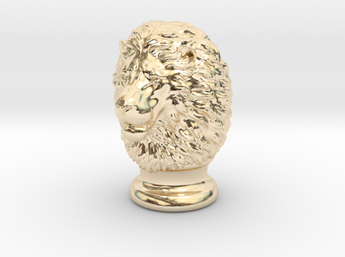 Lion Head, statuette. 10 cm 3d printed