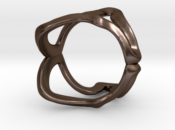 Mind generated ring - my idea of independence 3d printed 