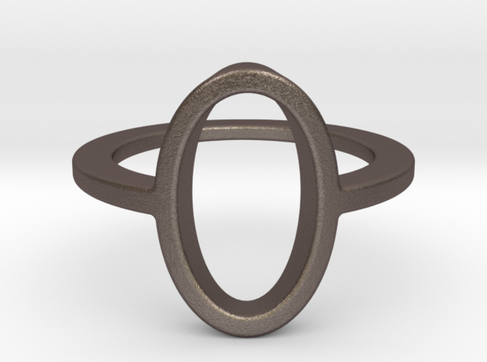 Oval Ring -size 8 3d printed