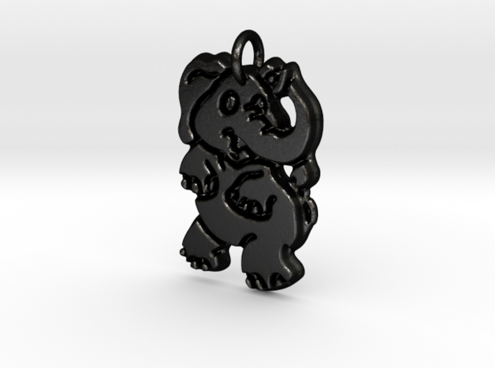 Zoo Finds: Elephant Pendant 3d printed