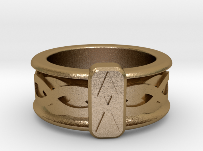 Norse Othala Ring 3d printed