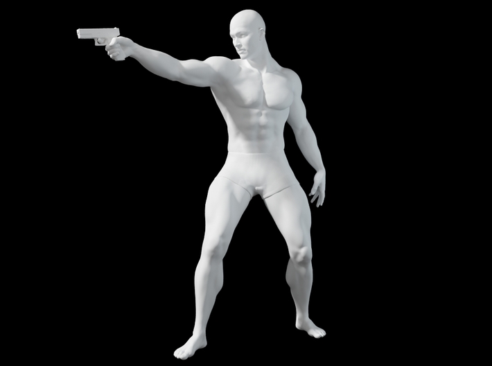 1:24 Male soldier 004 3d printed