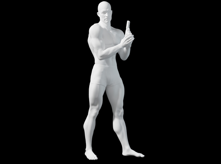 1:24 Male soldier 018 3d printed