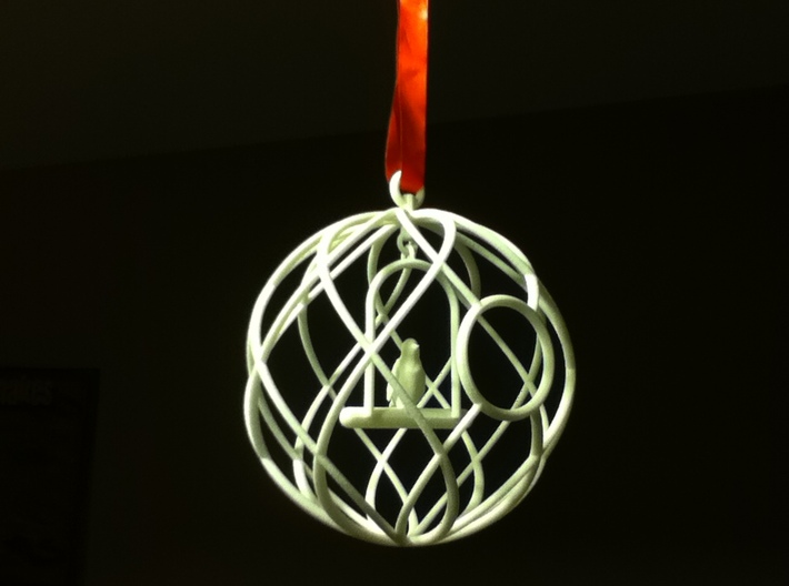Birdcage Ornament 3d printed