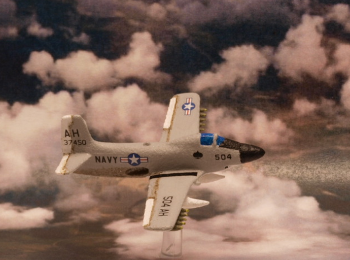 Douglas A2D Skyshark (Pair in flight) 6mm 1/285 3d printed