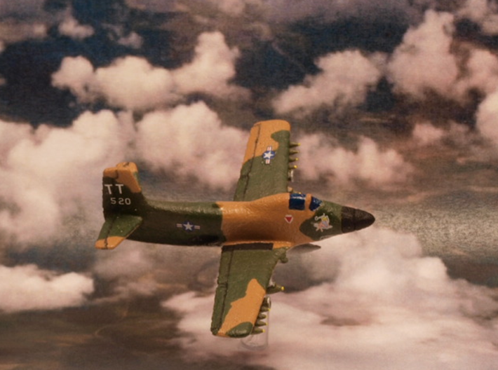 Douglas A2D Skyshark (Pair in flight) 6mm 1/285 3d printed 