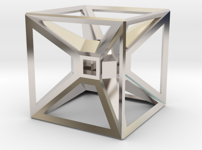 Tesseract Desk Sculpture 3d printed
