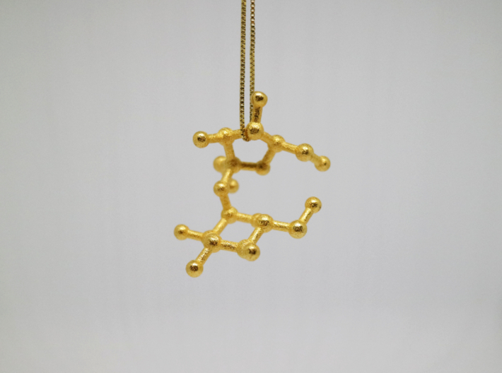 Sucrose (Sugar) Molecule Keychain 3d printed Sucrose (Sugar) Molecule Necklace Pendant.