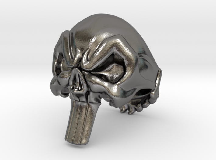 Punisher Ring 10 3d printed