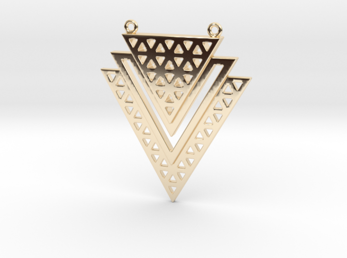 Vértice Tiered Pendant 3d printed