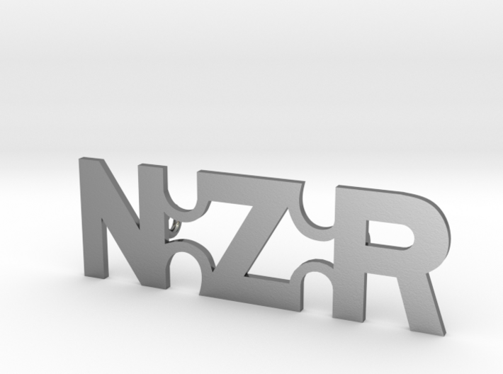 NZR Straight Badge 3d printed