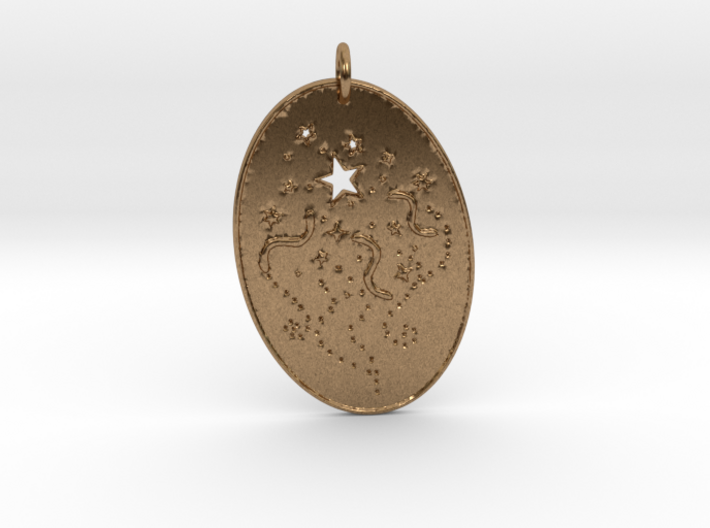 Shooting Stars 1 Pendant by Gabrielle 3d printed