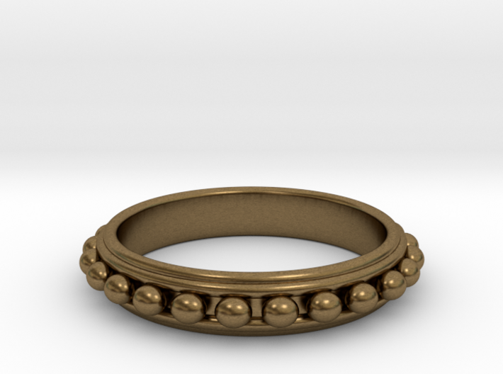 Granulated Ball Ring Size 8 3d printed