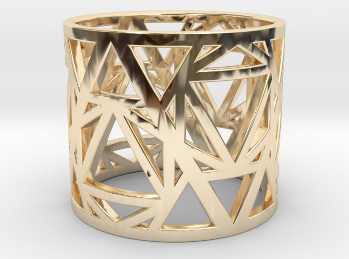 Zero Point Geometry Ring 3d printed