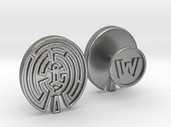 WestWorld Maze Cufflinks 3d printed