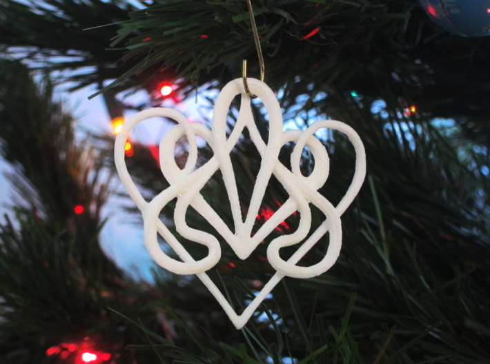 Christmas Ornament Deco Heart 3d printed