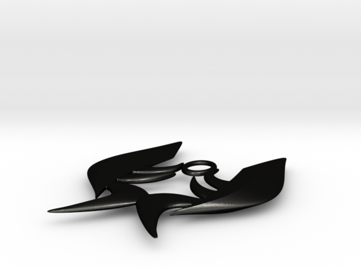 Blade Wings Pendant 3d printed 