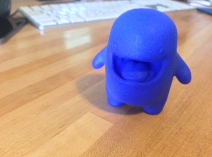 Edd - Easy Digital Downloads Mascot 3d printed Printed in Royal Blue Strong &amp; Flexible Polished