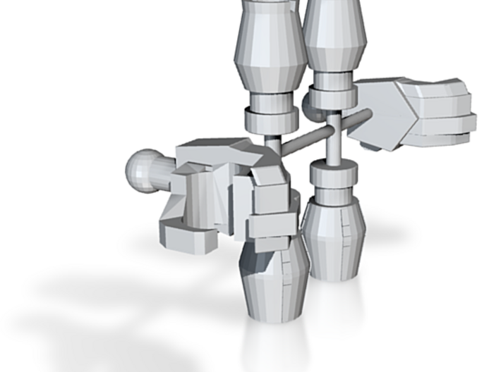 Animated Schoolteacher Spy Robot arms 3d printed