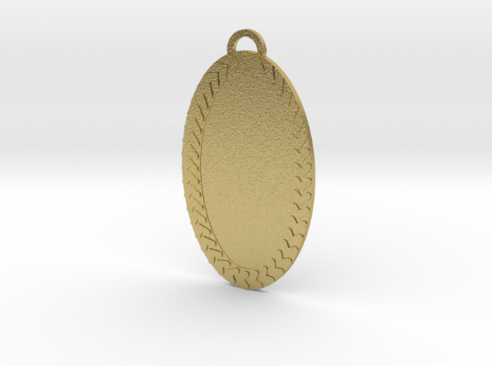 Oval Pendant 30 mm 3d printed