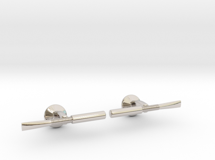 Oboe Reed Cufflinks 3d printed