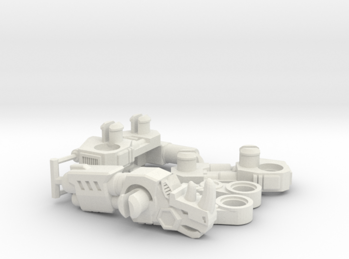 RhinoBlaster Transforming Weaponoid Kit (5mm) 3d printed 