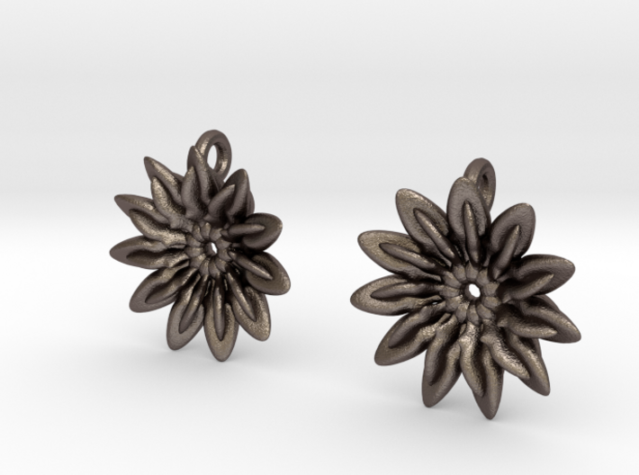 Paddles 11 Points Earrings - wLoopet 3d printed