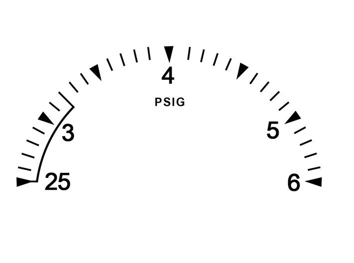 Apollo A7L-Pressure Gauge 3d printed 