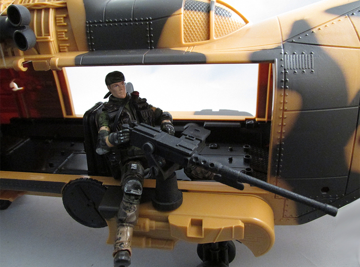 Action figure compatible 1/18 Scale 50 Cal machine 3d printed 