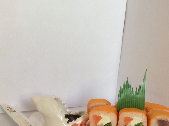 Shark Seafood sushi plate 3d printed