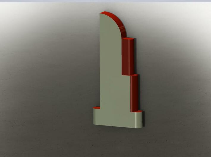 Art Deco Sign HO Scale 3d printed Here's a period paint job you can paint your metal Deco sign in. Just add lettering!