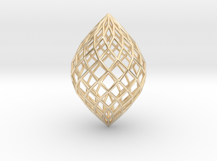 0489 Polar Zonohedron E [12] #001 3d printed