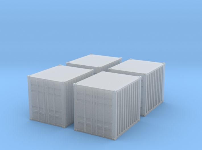 1:160 10 ft container 4 Baucontainer 3d printed