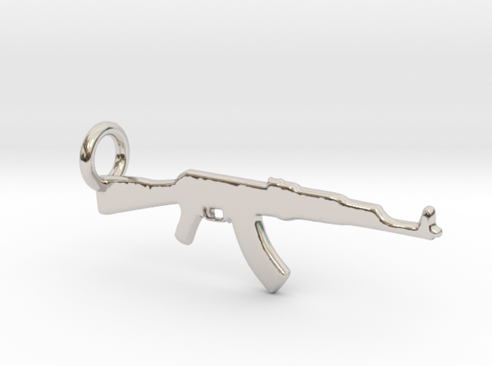 AK 47 Keychain 3d printed