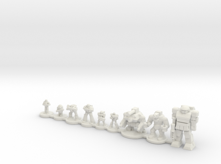 Infantry compare 3d printed