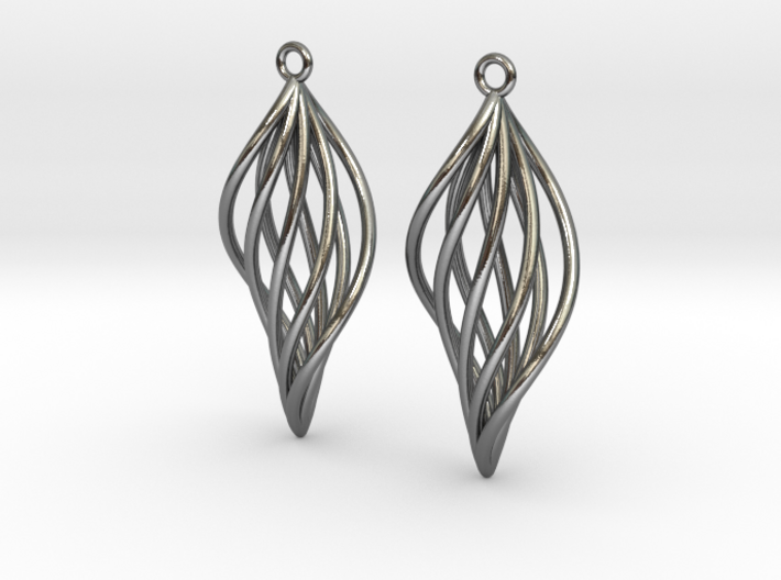 Leaf Earrings 3d printed