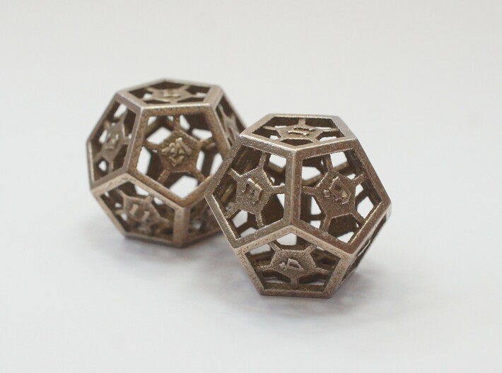 D12 Epoxy Dice 3d printed 