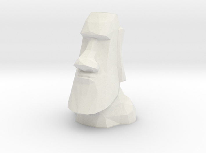 Moai Single Flower Vase 3d printed