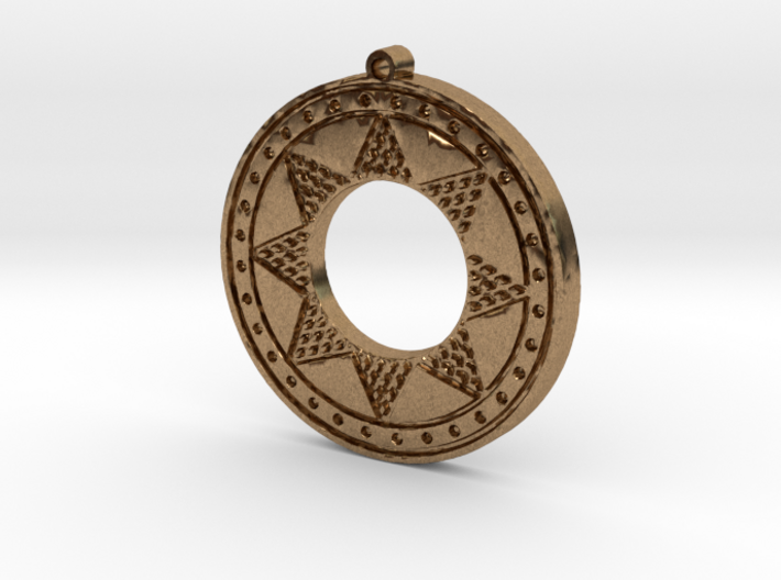 Ancient Sun (solid, incised design) 3d printed