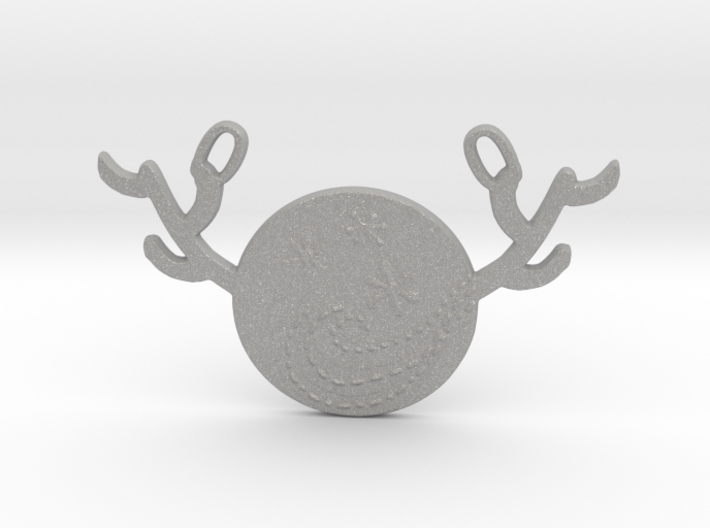 Horned Moon Winter by ~M. 3d printed