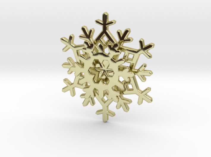 Layered Snowflake Pendant 3d printed
