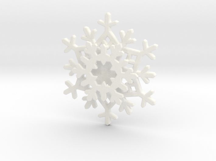 Layered Snowflake Pendant 3d printed 